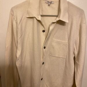 Madewell Cream Button up Polo